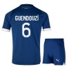 Fotbalový Komplet Olympique de Marseille GUENDOUZI 6 Dětské Venkovní 2023-24 Krátký Rukáv (+ trenýrky)